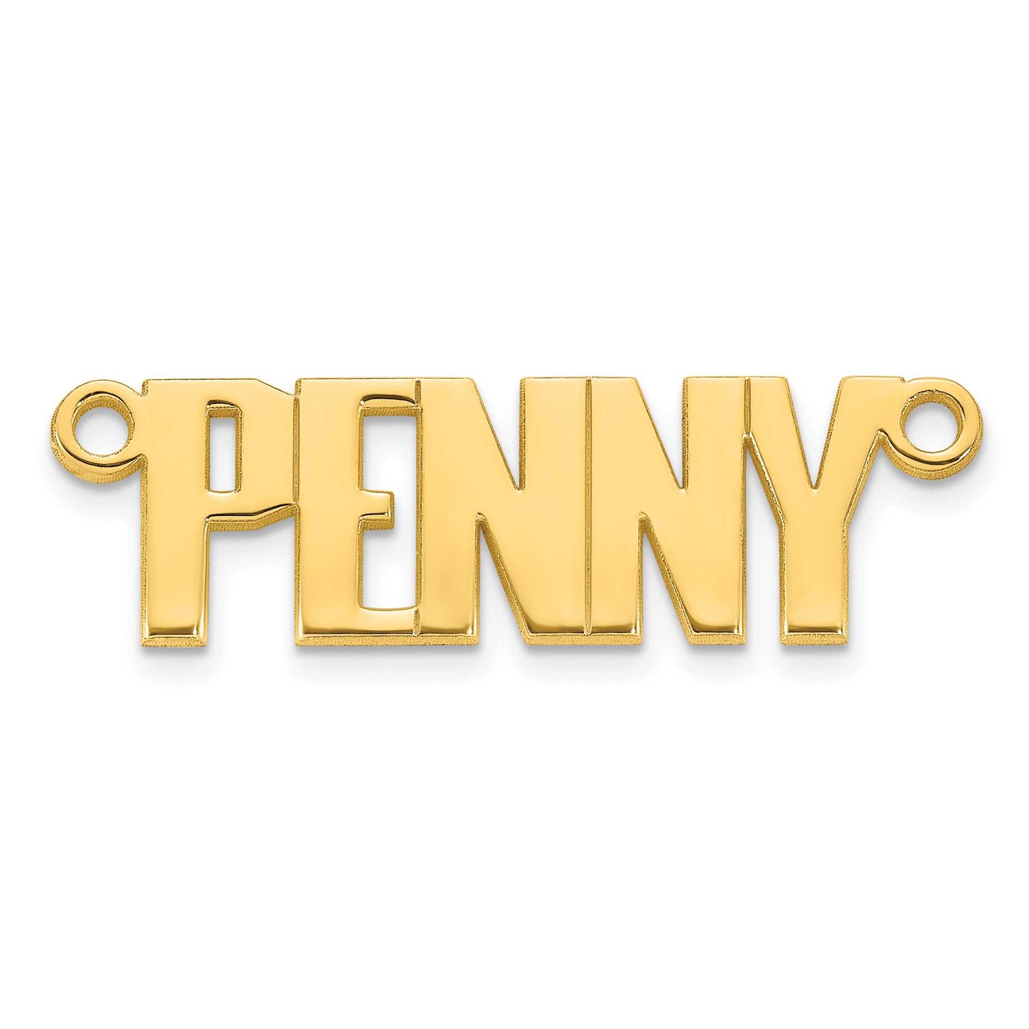 Atlantico Font Name Plate 10k Gold 10XNA1515Y