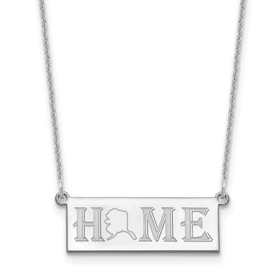 Home/State Necklace 14k White Gold XNA1518W