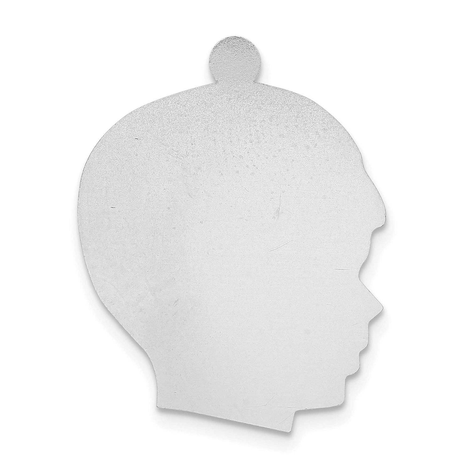 Boys Head with Eyelet Stamping Sterling Silver SS1368/18