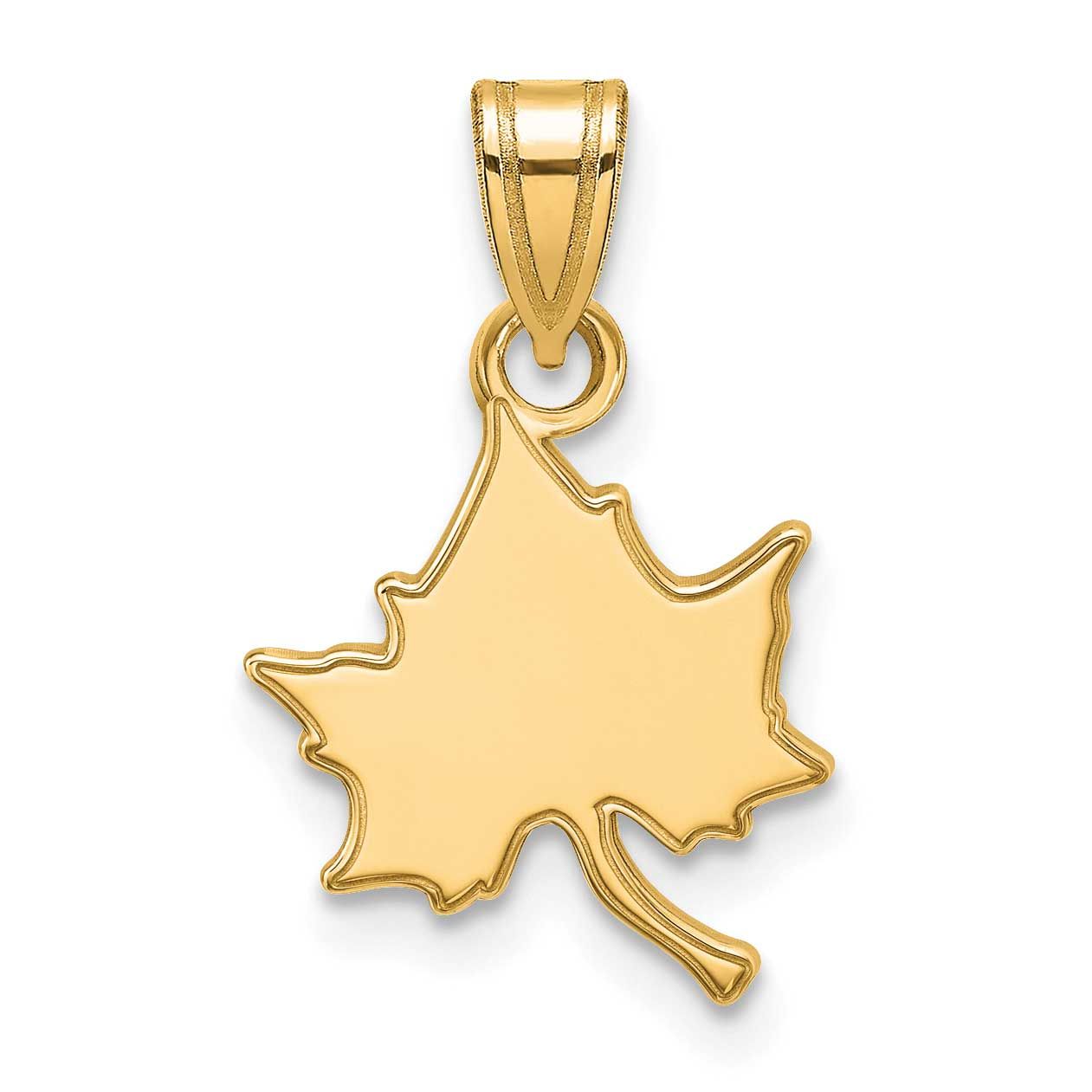 Indiana State University I-S Small Pendant Sterling Silver Gold-plated GP005ISU 886774900681
