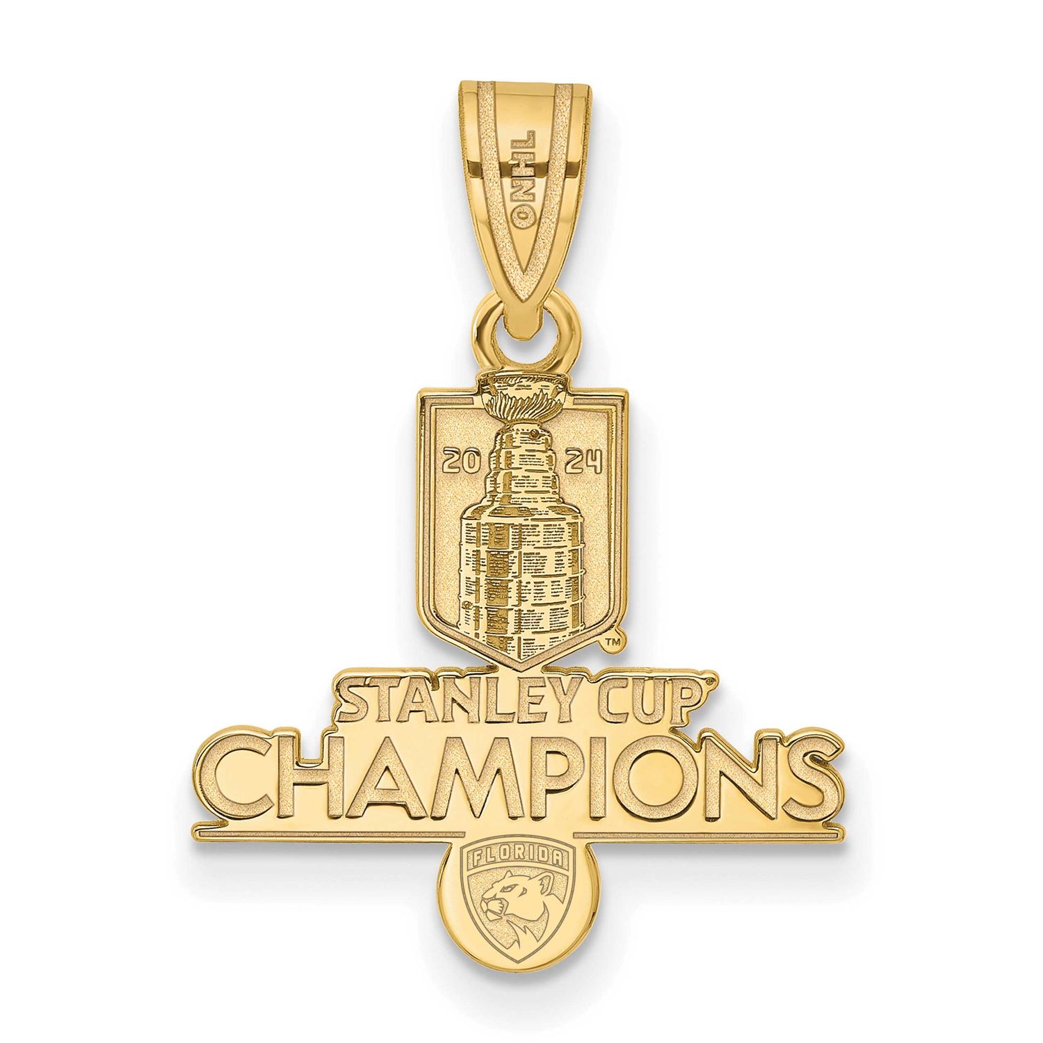2024 Stanley Cup Champions Florida Panthers Medium Pendant Gold-plated GP001PTH24 196904290514