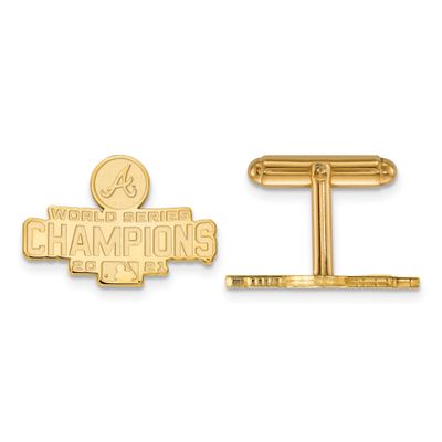2021 World Series Champions Atlanta Braves Cufflinks Gold-plated GP009BRA21 883957954387