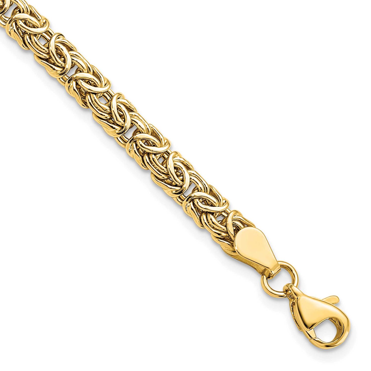 Byzantine Bracelet 10k Gold Polished 10K3998-7