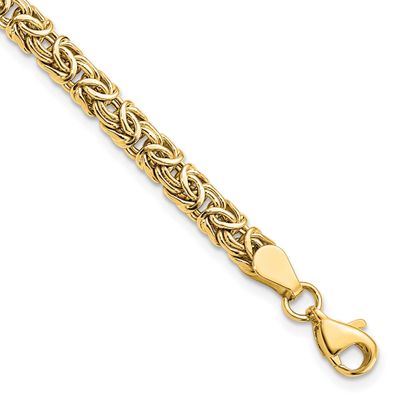 Byzantine Bracelet 10k Gold Polished 10K3998-7