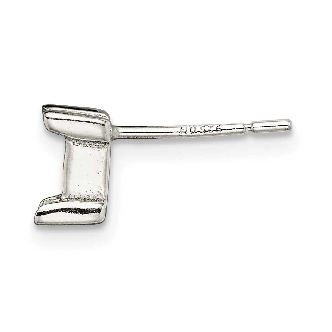 Princess V-End 6.0mm Earrings Setting Sterling Silver SS3008-3