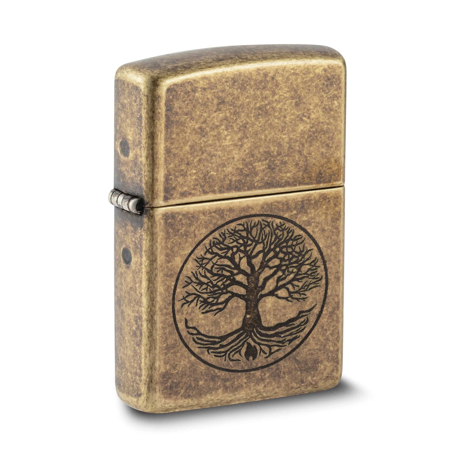 Zippo Brass Antiqued Tree of Life Lighter GM20811