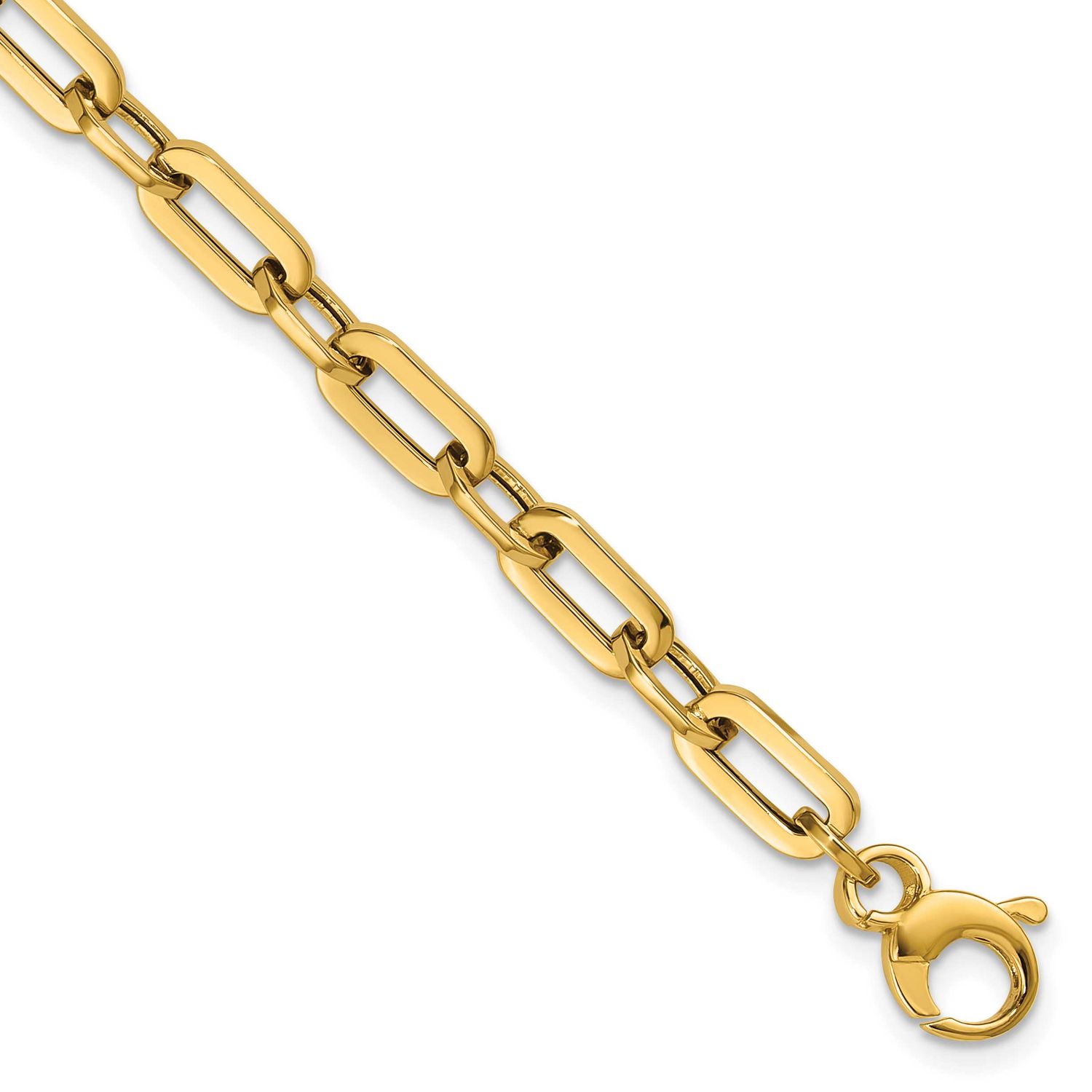 Fancy Link Bracelet 14k Gold Polished LF2165-7.5 196904315507