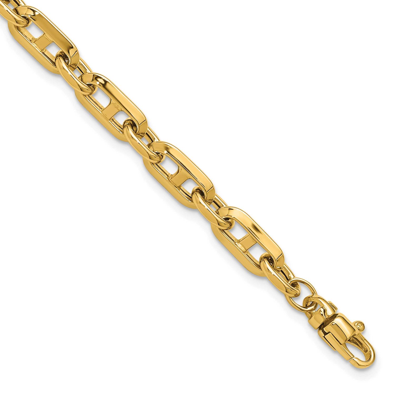 Fancy Link Bracelet 14k Gold Polished LF1944-7.5 196904289495