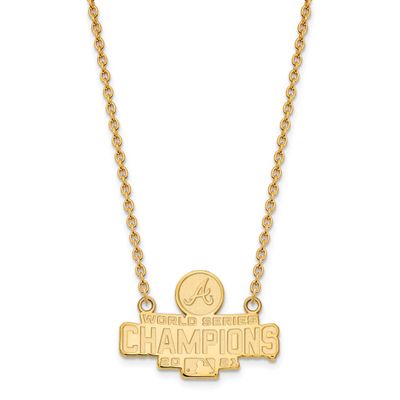 2021 World Series Champions Atlanta Braves Large Pendant with Neckla Gold-plated GP007BRA21-18 8839…
