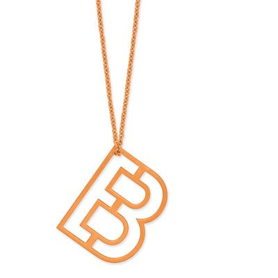 Cut-Out Initial Slide Necklace 14k Rose Gold XNA1474R/B