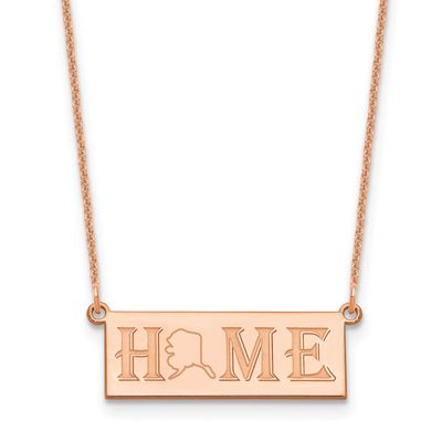 Home State Necklace 14k Rose Gold XNA1518R