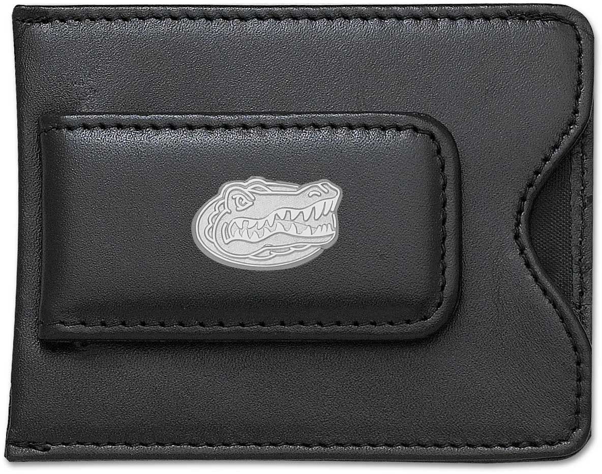University of Florida Gator Head 5/8 Blk Leather Mc/Cc Holder Sterling Silver UFL004MC9-SS 19110177…