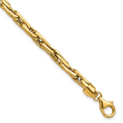 5.0mm Fancy Link Bracelet 14k Gold Polished LF2221-7.5 196904317228
