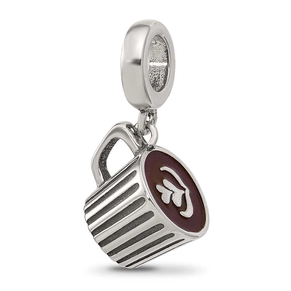 Heart Cappuccino Bead Sterling Silver QRS4527 196904279243