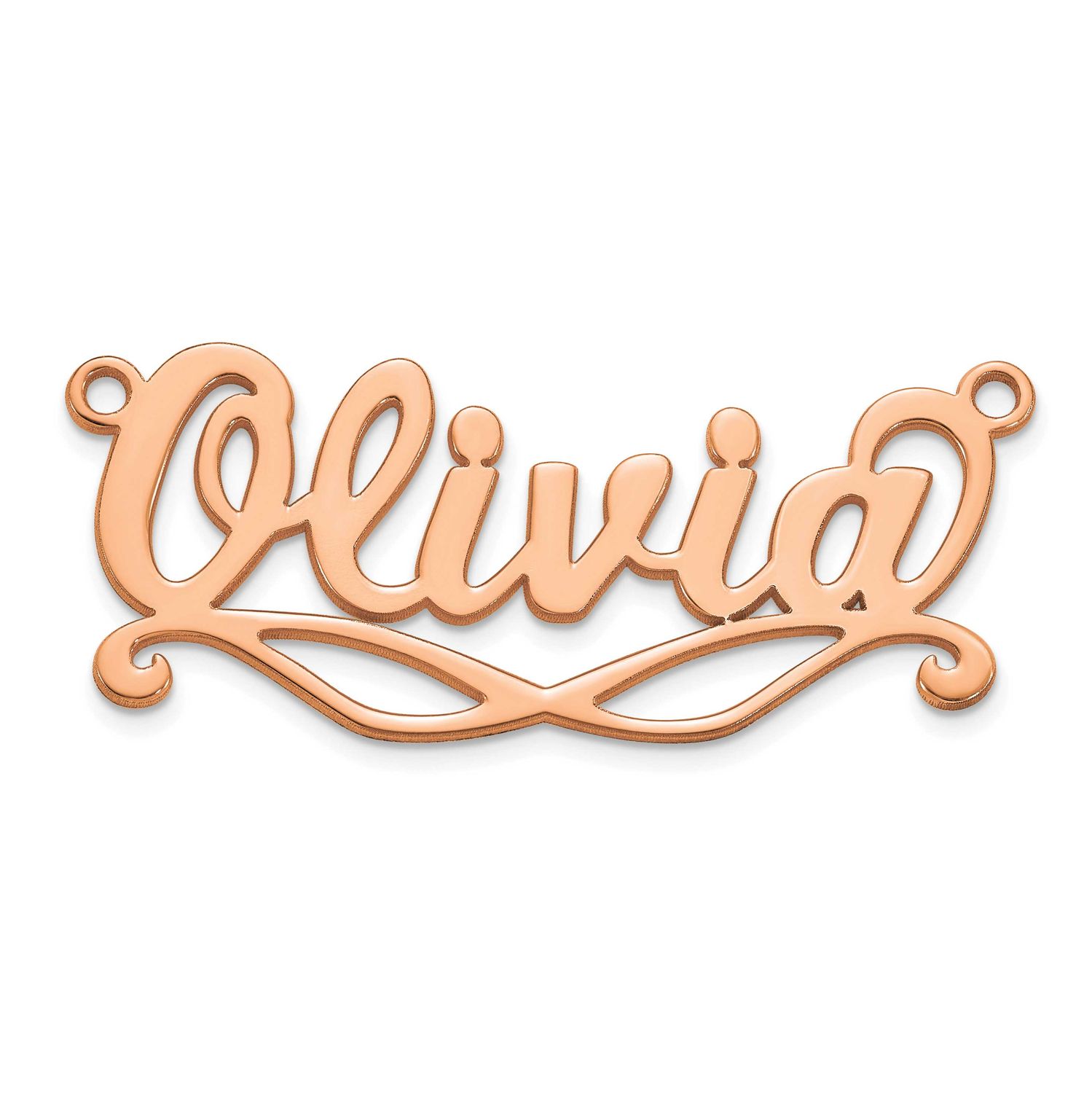Sunglass Name Plate 10k Rose Gold 10XNA1497R
