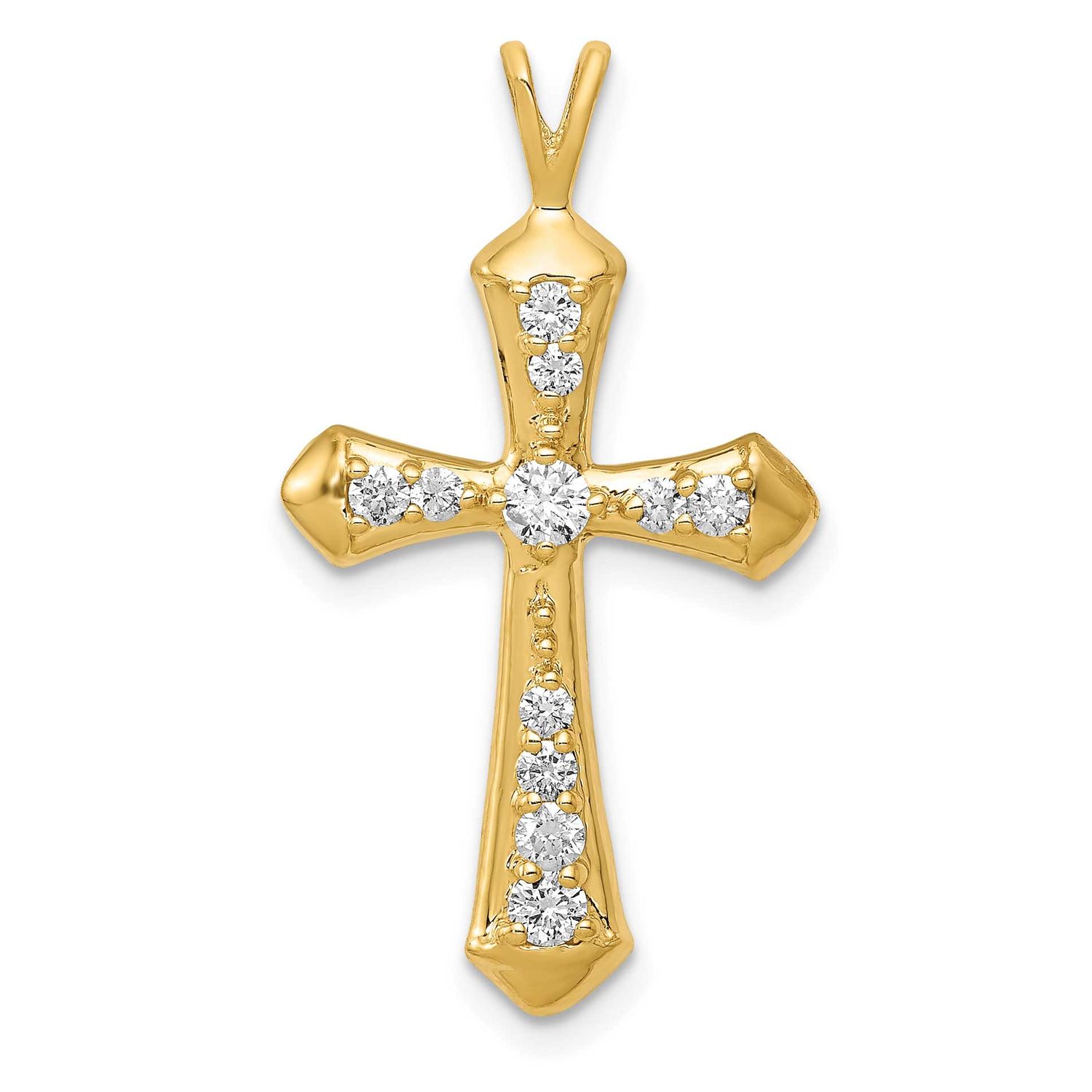 Aa Diamond Passion Cross Pendant 14k Gold PM5109-033-YA