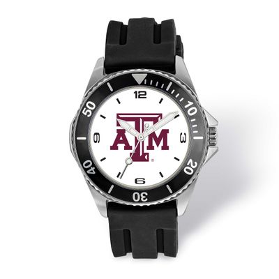 Texas A&amp;M University Collegiate Gents Silicone Strap Quartz Watch TAM169 191101125607