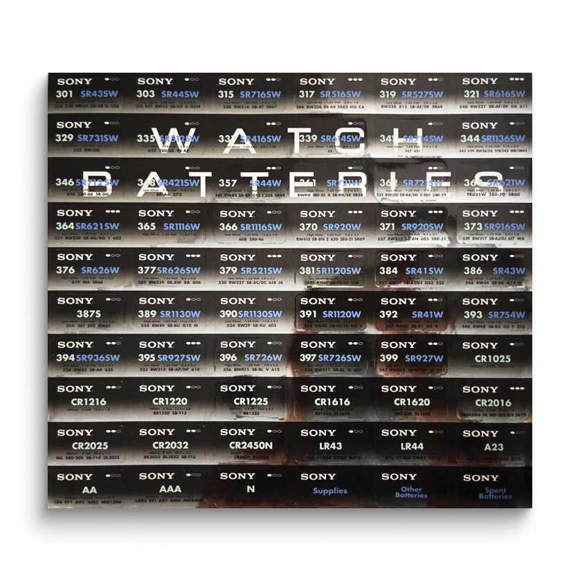 Drawer Label Set For Watch Battery Organizer Cabinet JT5694