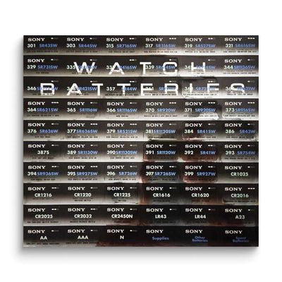 Drawer Label Set For Watch Battery Organizer Cabinet JT5694