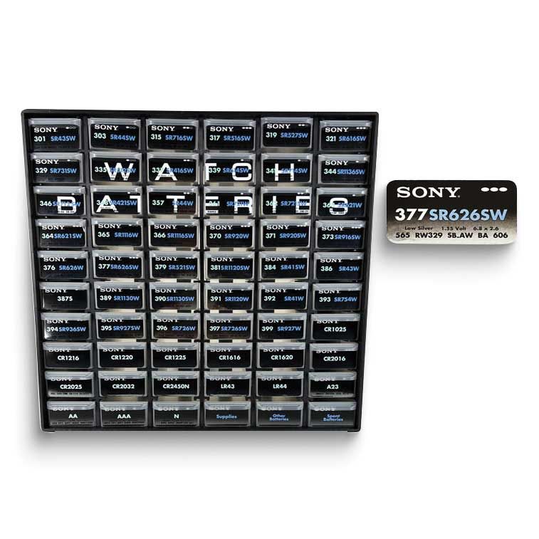 Watch Battery 60-Drawer Organizer Cabinet JT5692