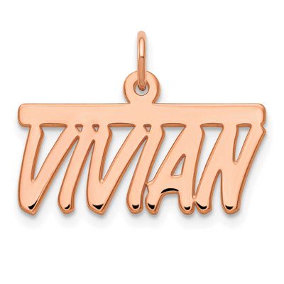 Top Bar Name Plate 14k Rose Gold XNA78R 191101542978