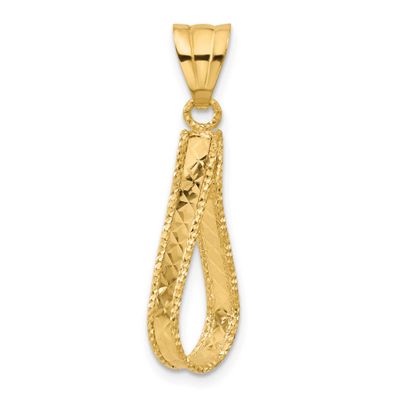 Diamond-Cut Pendant 14k Gold Polished LF1842 196904344071