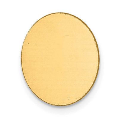 Oval Stamping 14k Gold YG1082/18