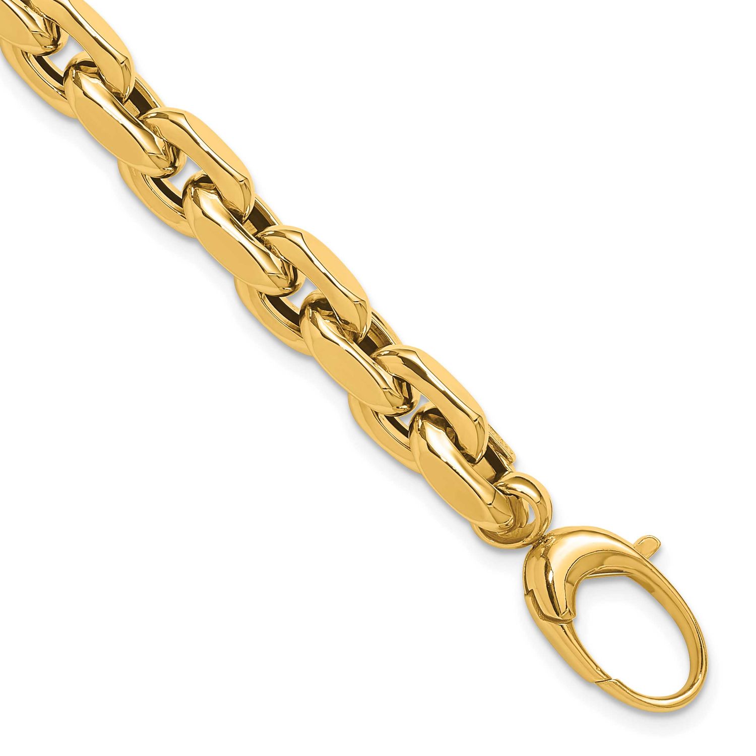 Fancy Link Bracelet 14k Gold Polished LF1968-7.5 196904258767