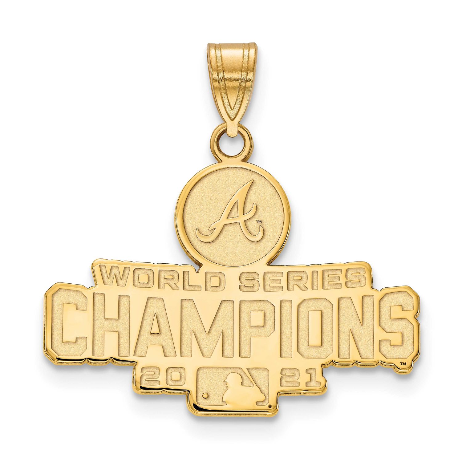 2021 World Series Champions Atlanta Braves Large Pendant Gold-plated GP003BRA21 883957952765