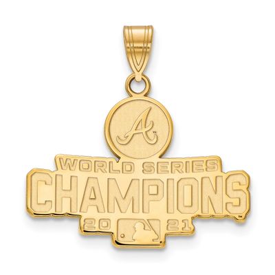 2021 World Series Champions Atlanta Braves Large Pendant Gold-plated GP003BRA21 883957952765