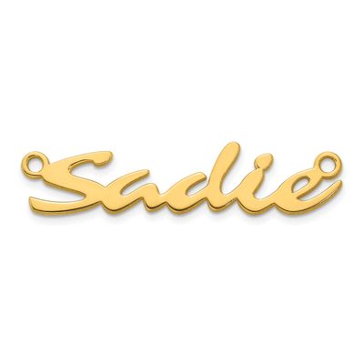 Name Plate Sterling Silver Gold-plated XNA1509GP