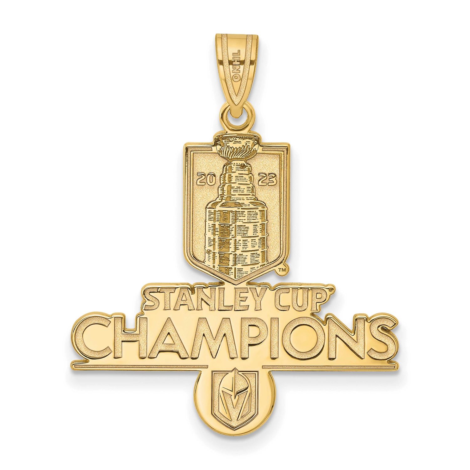 2023 Stanley Cup Champions Vegas Golden Knights Extra Large Pendant Gold-plated GP002VGK23