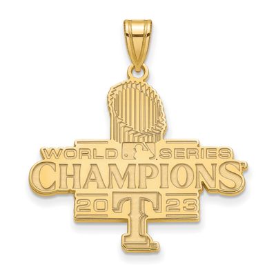 2023 World Series Champions Texas Rangers Extra Large Pendant Gold-plated GP004RAN23 196904204221