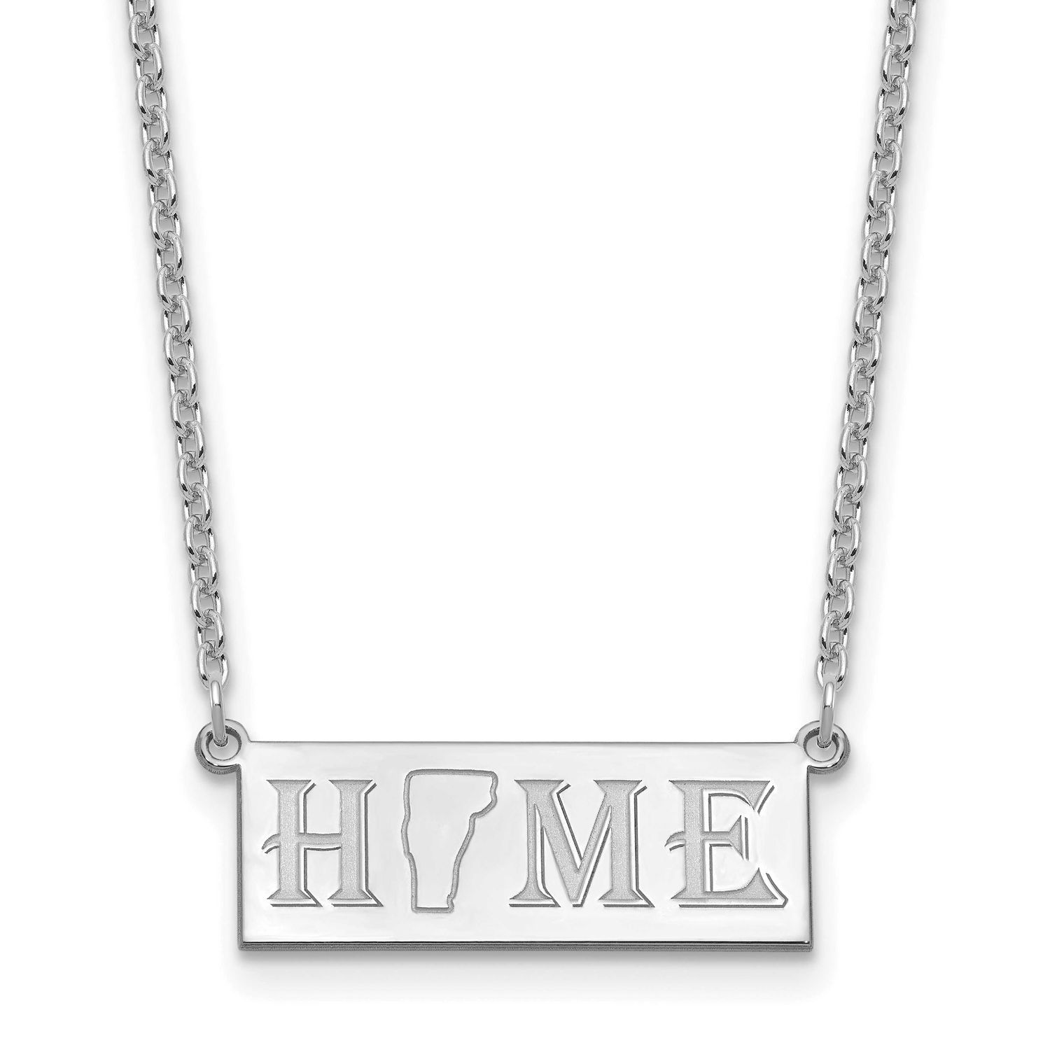 Home/State Necklace Sterling Silver Rhodium-plated XNA1518SS