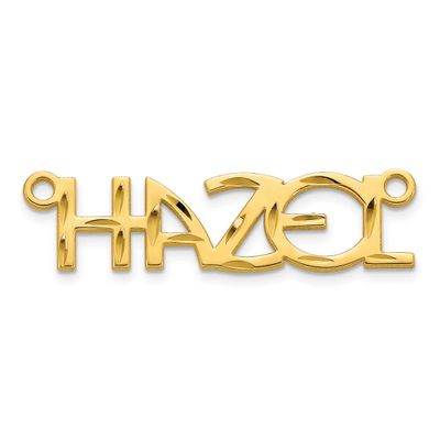 Diamond-Cut Name Plate 14k Gold XNA1536Y