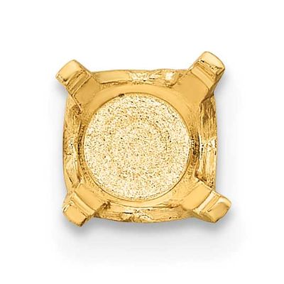 Round 4-Prong Closed Back .50Ct. Setting 14k Gold YG110-15