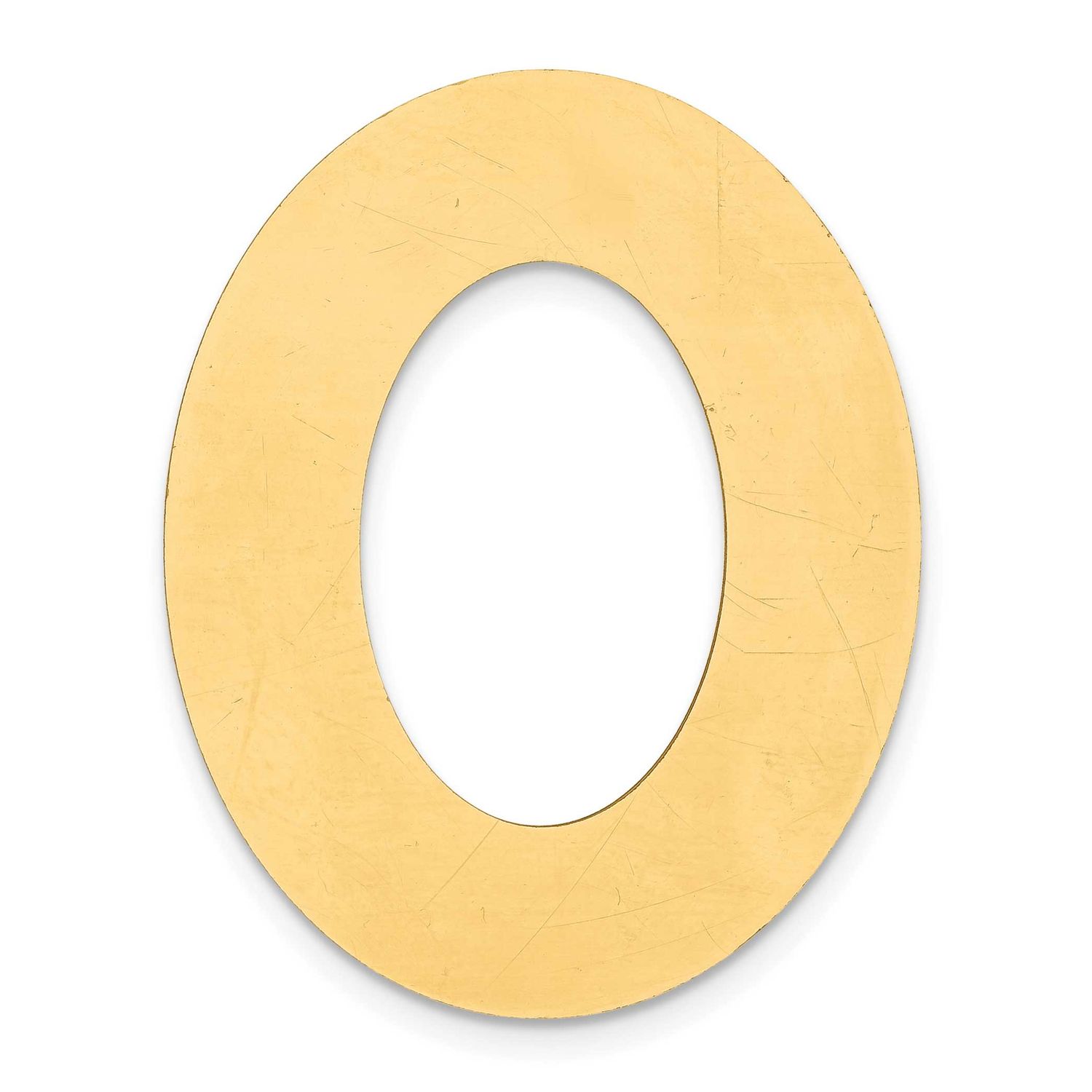 Oval with Hole Stamping 14k Gold YG1098/18