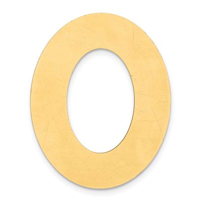 Oval with Hole Stamping 14k Gold YG1098/18