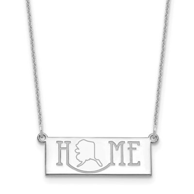 Home State Necklace 14k White Gold XNA1519W