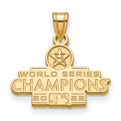 Ruthenium2022 World Series Champions Houston Astros Small Pendant Sterling Silver Gold-plated GP001…