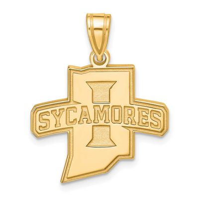 Indiana State University Sycamores Large Pendant 14k Gold 4Y002ISU 886774858548