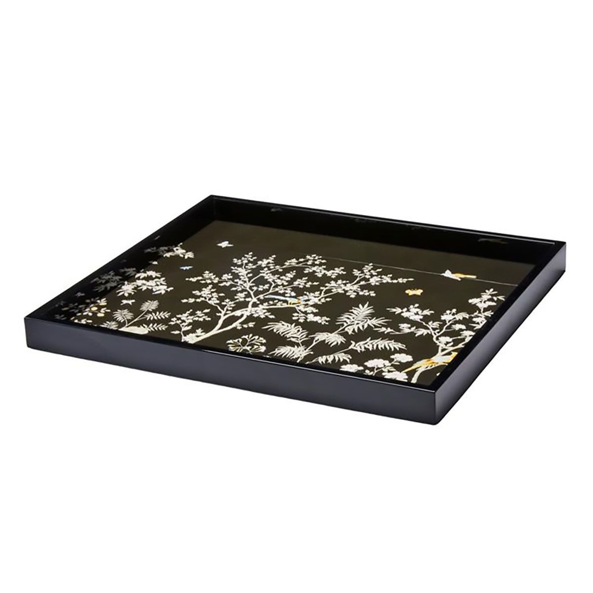 Addison Ross London 16x14 Chinoiserie Tray Black TR12005, EAN: 5024043200406