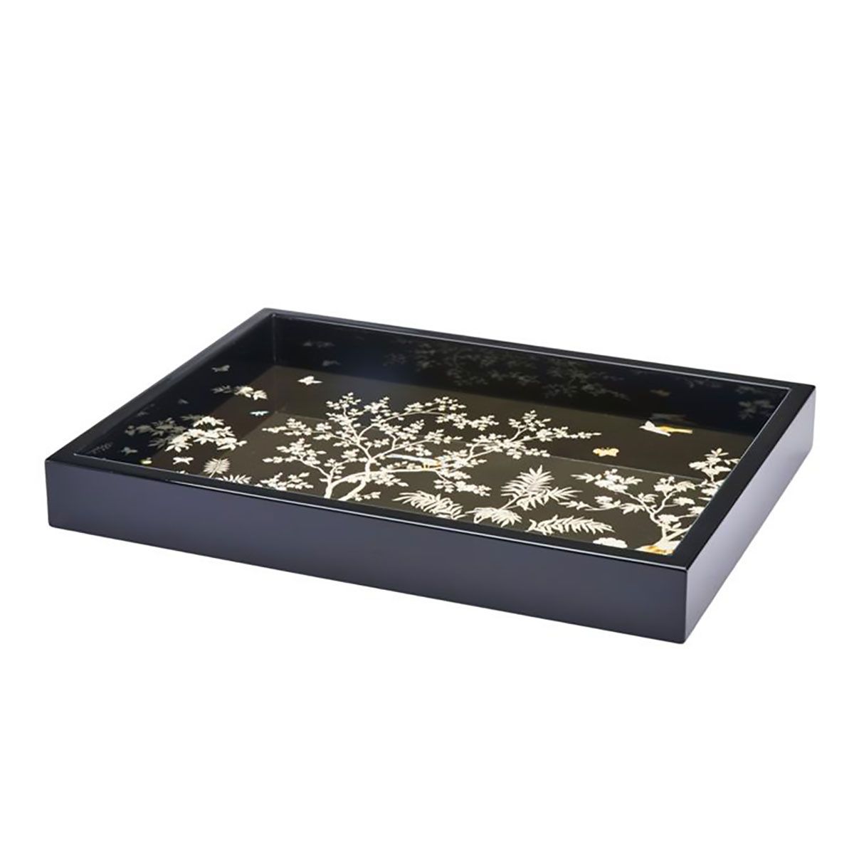 Addison Ross London 11x8 Chinoiserie Tray Black TR12105, EAN: 5024043202103