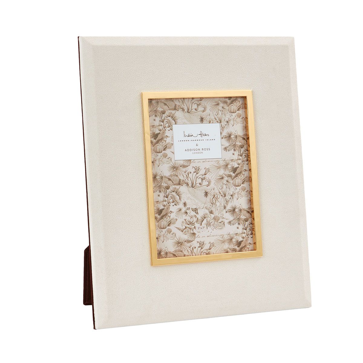 Addison Ross London 5 x 7 Inch Eagles Rock Fabric Picture Frame White IH0002, EAN: 5024043199854
