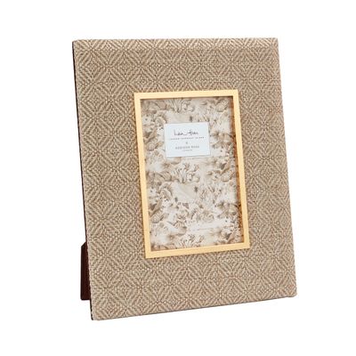 Addison Ross London 5 x 7 Inch Creevykeel Fabric Picture Frame Brown IH0001, EAN: 5024043199847