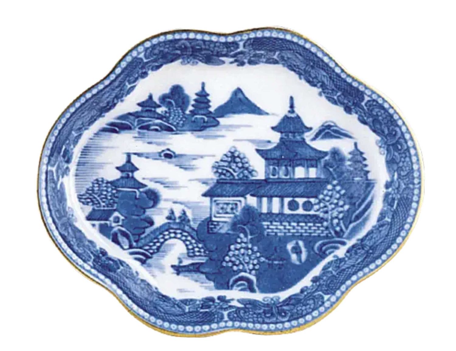 Mottahedeh Blue Canton Ring Tray Small HC80