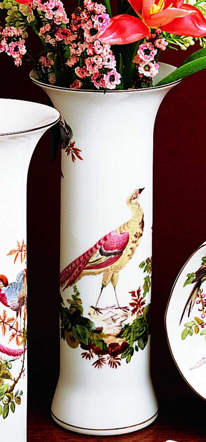 Mottahedeh Chelsea Bird Trumpet Vase A CW2443