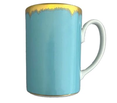 Mottahedeh Chelsea Feather Turquoise Mug S5308