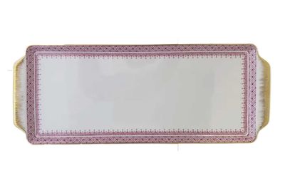 Mottahedeh Pink Lace Sandwich Tray S1273