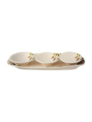 Bordallo Pinheiro Olival Set Platter + 3 Bowls, MPN: 65031948, UPC: 5600413634509